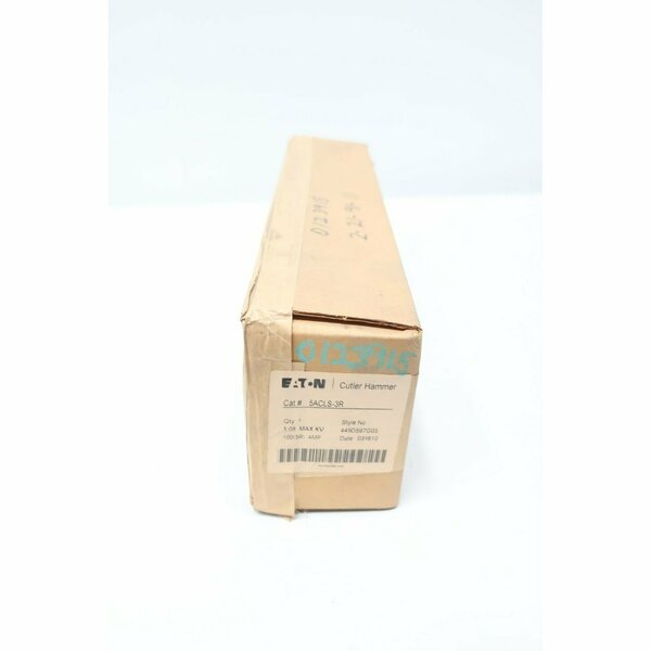 Eaton Cutler-Hammer Current Limiting Fuse, CLS Series, 100A, 5080V AC, Screw-In 5ACLS-3R